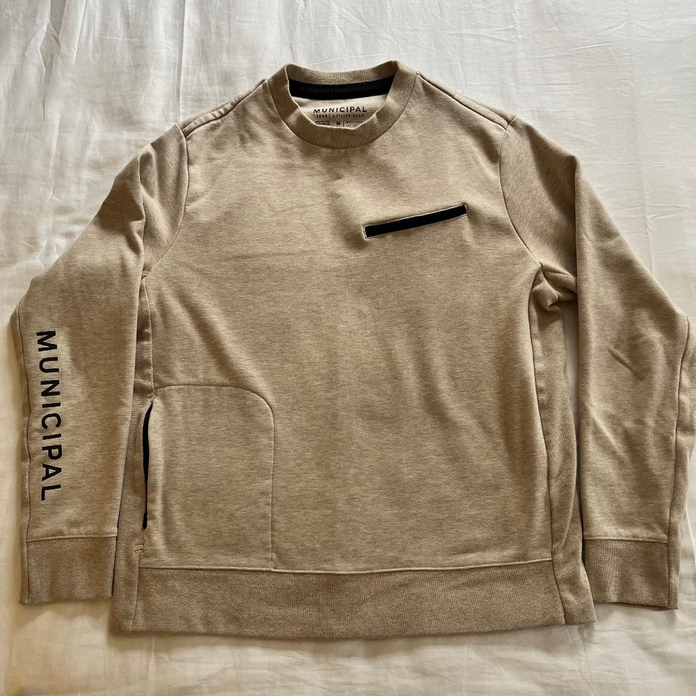 Cream Municipal crewneck sweatshirt men’s medium